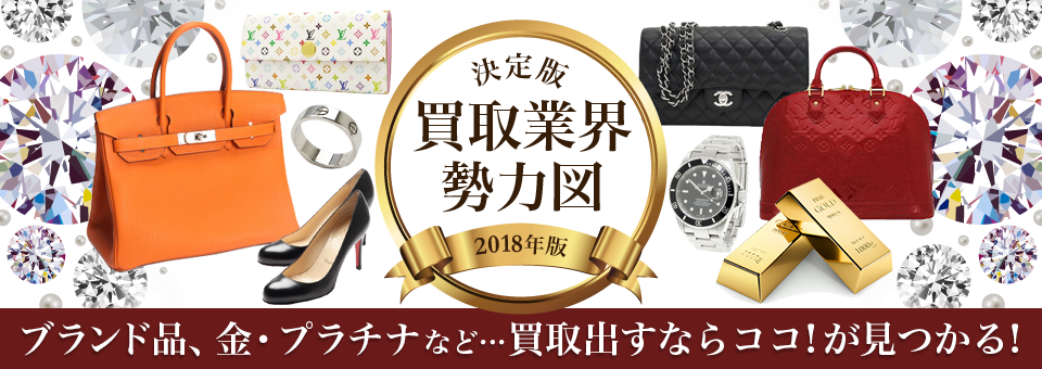 ブランド買取業界比較勢力図